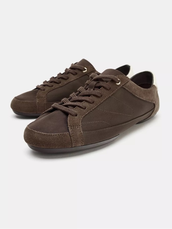 Zara Shoes - ZARA Soft Blucher Shoes Sneakers Brown